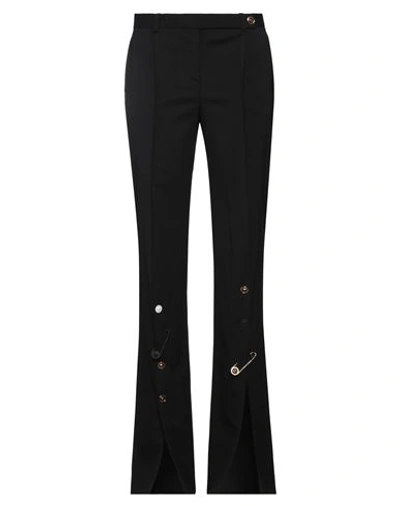 Versace Woman Pants Black Size 6 Virgin Wool, Elastane