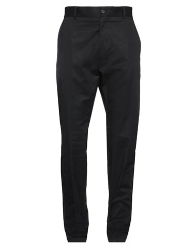 Dolce & Gabbana Man Pants Black Size 36 Cotton, Elastane