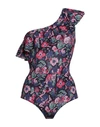 Isabel Marant Woman One-piece Swimsuit Midnight Blue Size 4 Polyamide, Elastane
