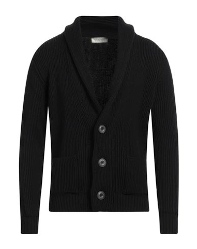Filippo De Laurentiis Man Cardigan Black Size 44 Merino Wool