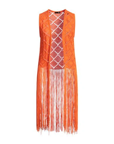 Xt Studio Woman Cardigan Orange Size L Acrylic
