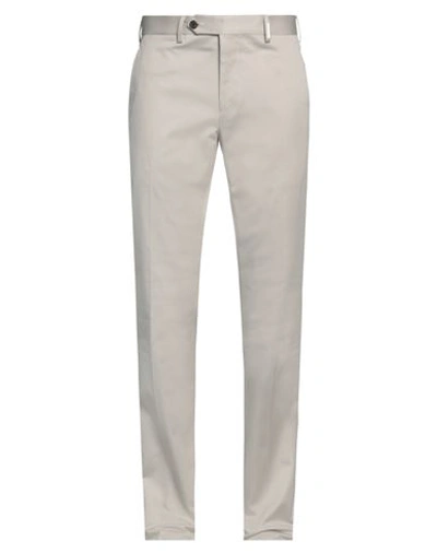 Ferragamo Man Pants Light Grey Size 36 Cotton, Elastane