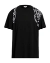 Alexander Mcqueen Man T-shirt Black Size Xl Cotton