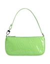 By Far Patent Leather Dulce Rectangular Shoulder Bag In Green