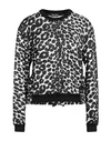 Tom Ford Woman Sweatshirt Black Size S Viscose, Silk, Polyamide, Calfskin In Black
