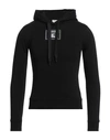 BURBERRY BURBERRY WOMAN SWEATSHIRT BLACK SIZE M COTTON, ELASTANE