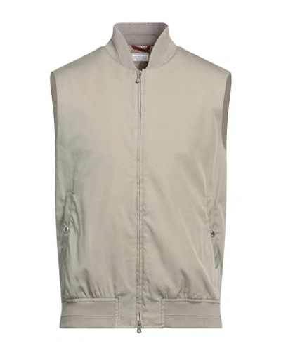 Brunello Cucinelli Man Jacket Sage Green Size 40 Cotton, Polyamide