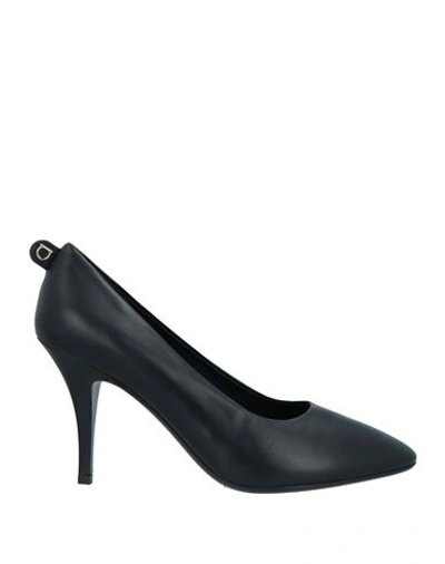 Ferragamo Woman Pumps Black Size 4.5 Calfskin