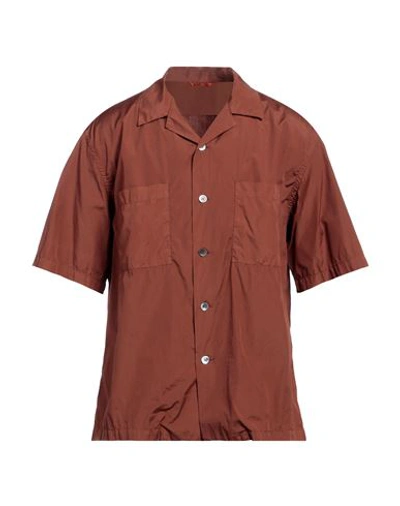 Barena Venezia Barena Man Shirt Brown Size 44 Cotton