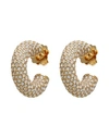 Amina Muaddi Woman Earrings Gold Size - Metal In Gold