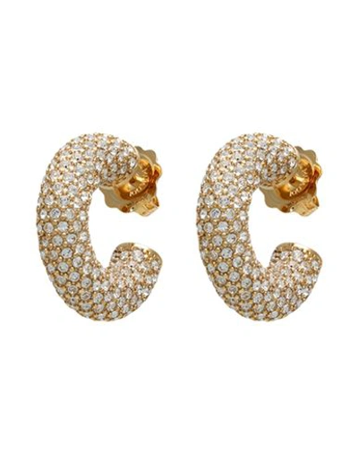 Amina Muaddi Woman Earrings Gold Size - Metal