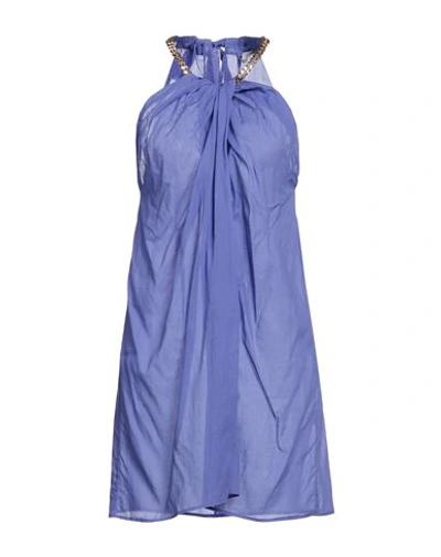 Stella Mccartney Woman Mini Dress Purple Size M Cotton