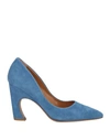 CHLOÉ CHLOÉ WOMAN PUMPS SKY BLUE SIZE 7 SOFT LEATHER