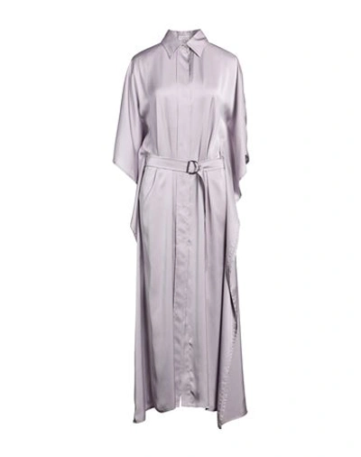 Brunello Cucinelli Woman Maxi Dress Lilac Size M Polyester In Purple