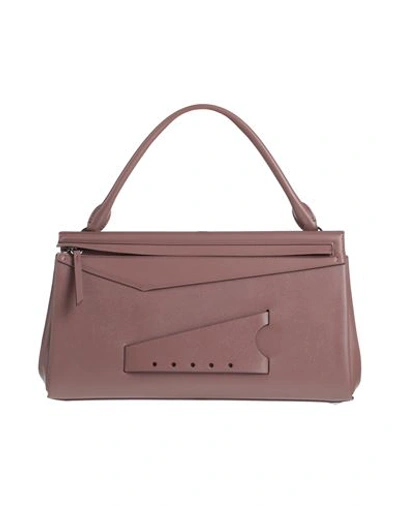 Maison Margiela Woman Handbag Mauve Size - Cow Leather, Zinc, Aluminum, Copper, Brass In Purple