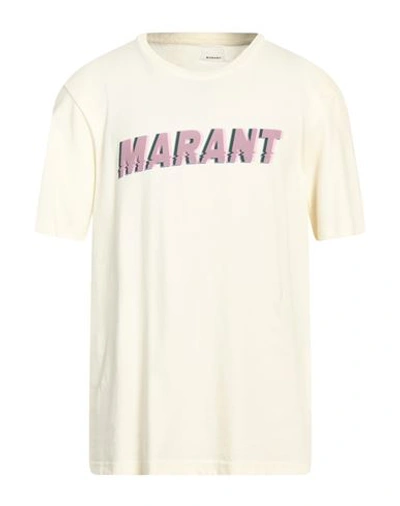 Isabel Marant Man T-shirt Ivory Size Xl Cotton In White