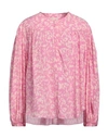 Isabel Marant Woman Top Pink Size 12 Silk, Elastane