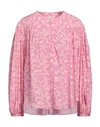 Isabel Marant Woman Top Pink Size 10 Silk, Elastane