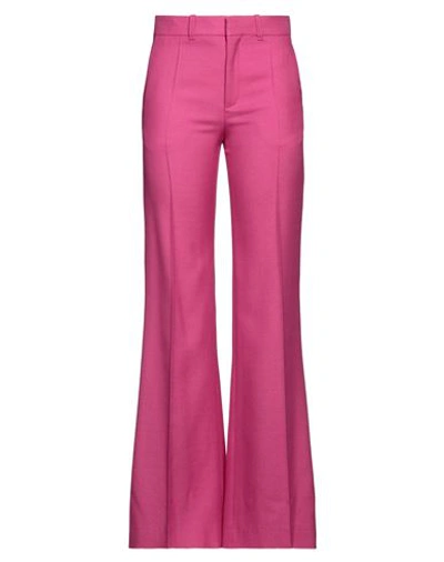 CHLOÉ CHLOÉ WOMAN PANTS MAUVE SIZE 6 WOOL, SILK, CASHMERE
