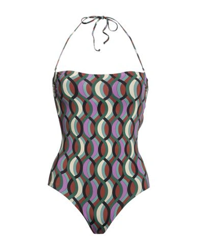 Siyu Woman One-piece Swimsuit Purple Size 10 Polyamide, Elastane