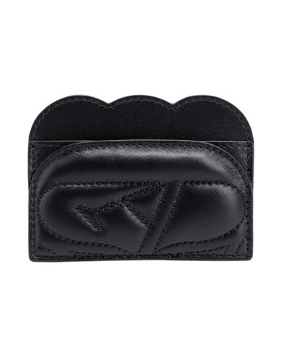 Alexander Mcqueen Woman Document Holder Black Size - Soft Leather