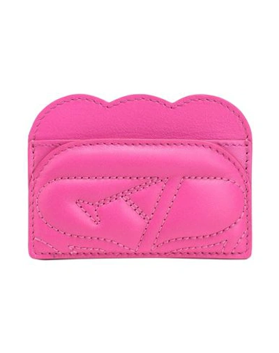Alexander Mcqueen Woman Document Holder Magenta Size - Soft Leather