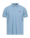 Roy Rogers Roÿ Roger's Man Polo Shirt Light Blue Size M Cotton