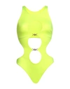 VERSACE VERSACE WOMAN ONE-PIECE SWIMSUIT YELLOW SIZE 8 POLYESTER, ELASTANE