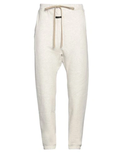 Fear Of God Man Pants Ivory Size Xl Cotton In White