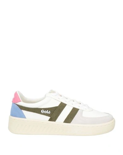 Gola Woman Sneakers Military Green Size 5 Leather, Textile Fibers