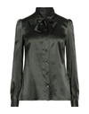 Dolce & Gabbana Woman Shirt Military Green Size 8 Silk
