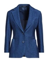 Tagliatore 02-05 Woman Blazer Blue Size 4 Viscose, Polyester, Polyamide, Elastane