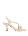 Lola Cruz Woman Sandals Cream Size 10 Leather In White