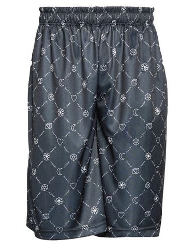 Marni Man Shorts & Bermuda Shorts Midnight Blue Size 30 Polyester In Blue