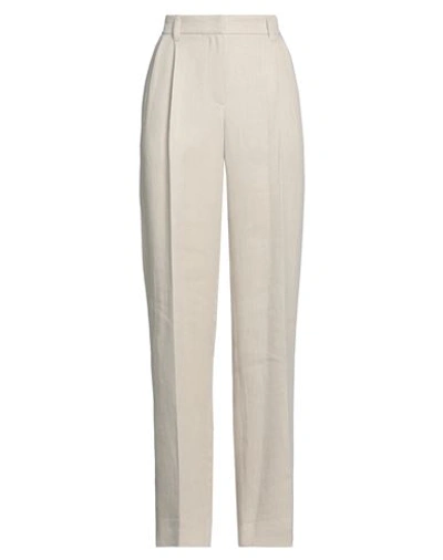 Brunello Cucinelli Woman Pants Beige Size 6 Linen, Cotton