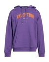 Valentino Garavani Man Sweatshirt Purple Size L Cotton, Elastane