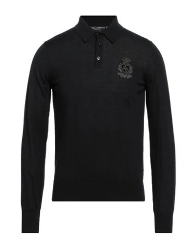 Dolce & Gabbana Man Sweater Black Size 46 Cashmere, Brass, Cotton, Silk, Synthetic Fibers