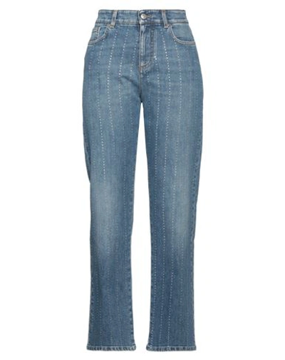 Stella Mccartney Woman Jeans Blue Size 30 Cotton, Elastane