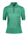 Dolce & Gabbana Woman Sweater Green Size 8 Polyester, Bronze In Green