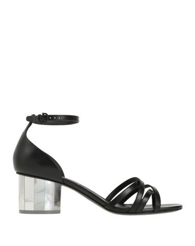 Ferragamo Woman Sandals Black Size 10.5 Calfskin