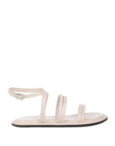 Baldinini Woman Sandals Off White Size 11 Leather