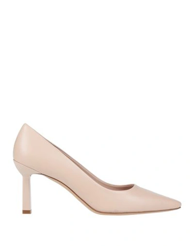 Ferragamo Woman Pumps Blush Size 10.5 Lambskin In Pink