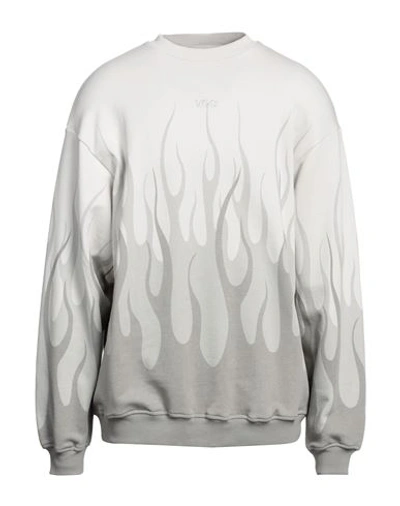 Vision Of Super Man Sweatshirt Light Grey Size Xl Cotton