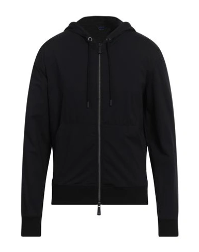 Kiton Man Sweatshirt Black Size S Polyamide, Elastane
