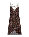 Isabel Marant Woman Mini Dress Black Size 10 Viscose, Silk In Black