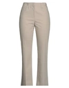 Brunello Cucinelli Woman Pants Taupe Size 8 Cotton, Elastane, Brass In Grey