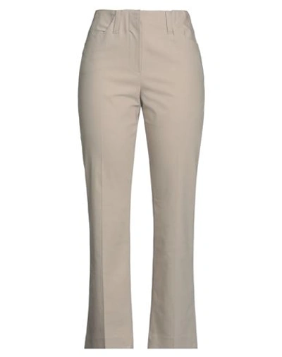 Brunello Cucinelli Woman Pants Dove Grey Size 10 Cotton, Elastane, Brass
