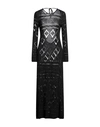 Akep Woman Maxi Dress Black Size S Viscose, Polyester