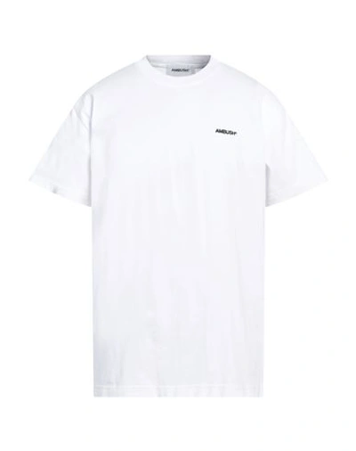 AMBUSH AMBUSH MAN T-SHIRT WHITE SIZE L COTTON, POLYESTER