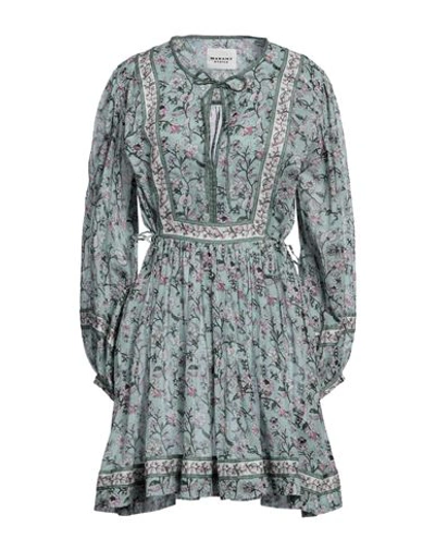 Isabel Marant Étoile Marant Étoile Woman Mini Dress Sky Blue Size 8 Cotton